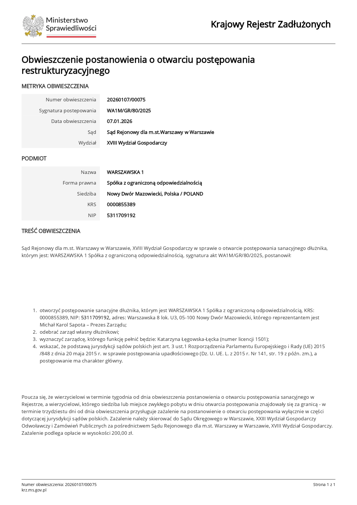 Informacja 2 - Stowarzyszenie